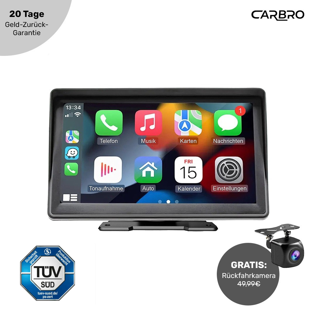 CarBro - Einfache CarPlay-Installation mit speziellen Klebestreifen